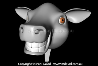 Cow head model