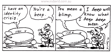 Blimp cartoon