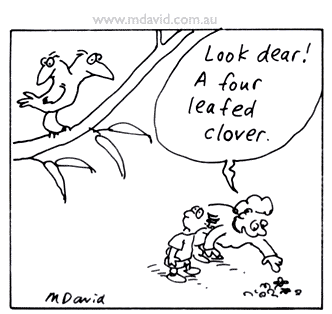 Clover cartoon