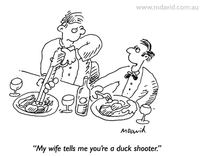 Duck shooter cartoon