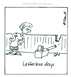Letterbox cartoon