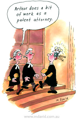 Patent attorney cartoon