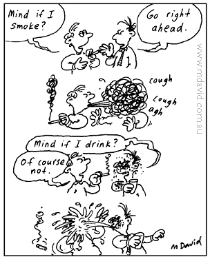 Smoking cartoon