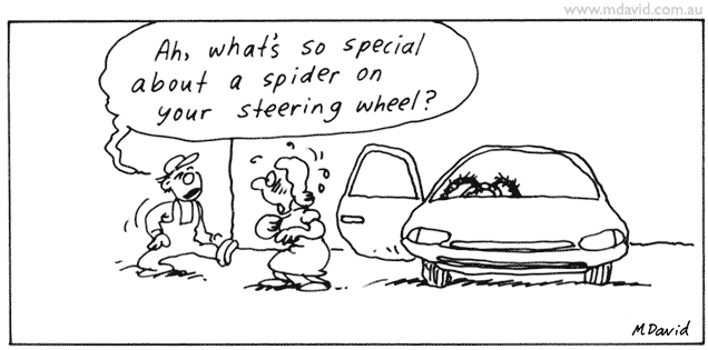 Steering wheel cartoon