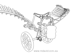 animation of the steam-powered wing mechanism